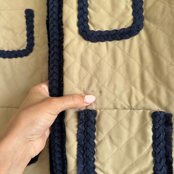 J. Crew Quilted Safari Jacket Khaki 2 - Picture 6 of 9